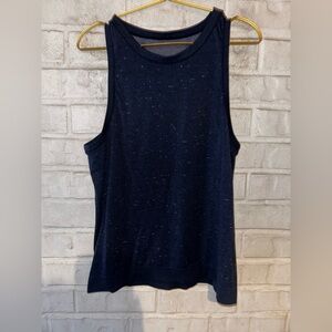Lululemon blue white black speck tank
